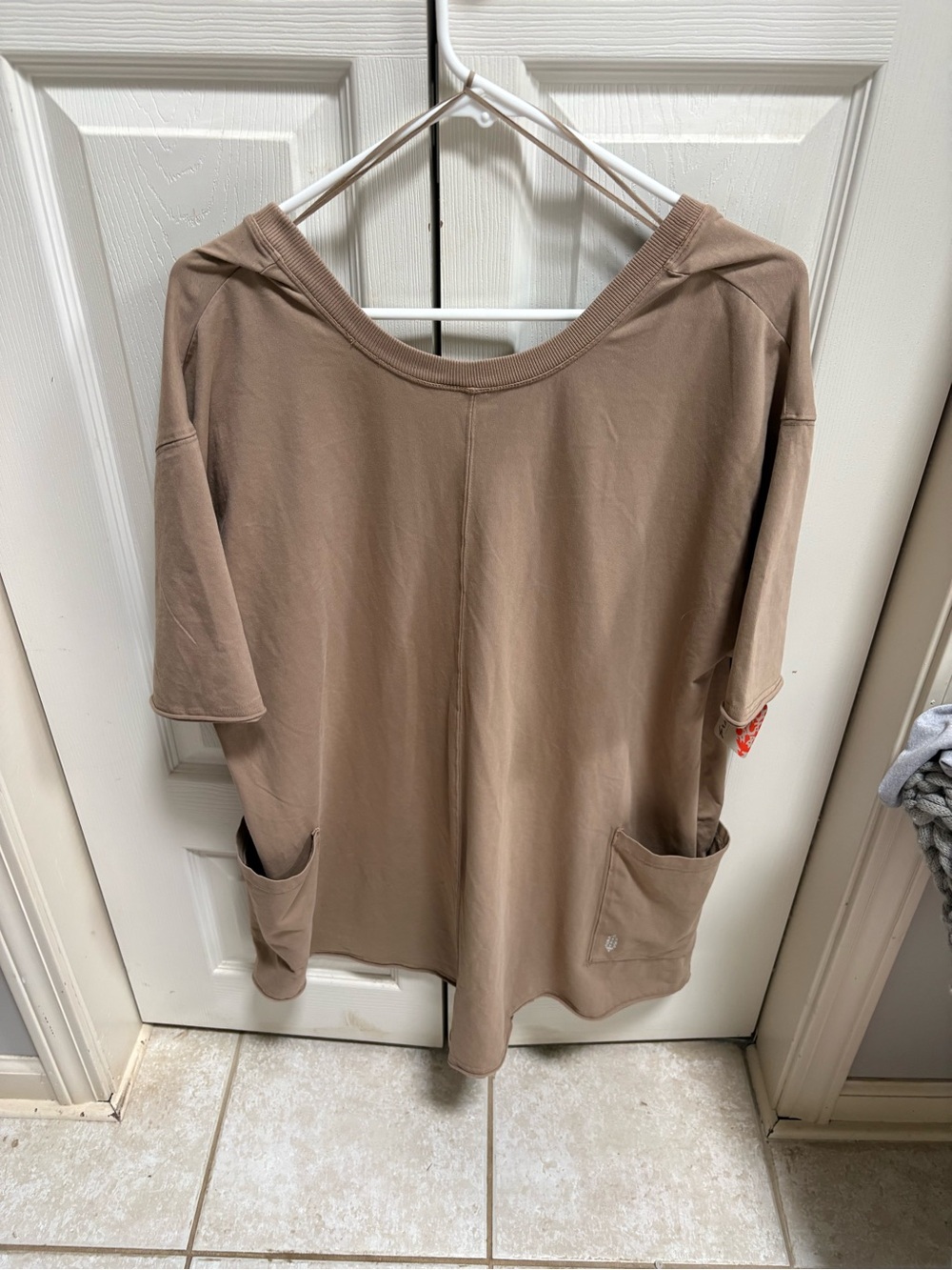Free People For Movement Tan Short Sleeve Romper - Picture 2 of 6